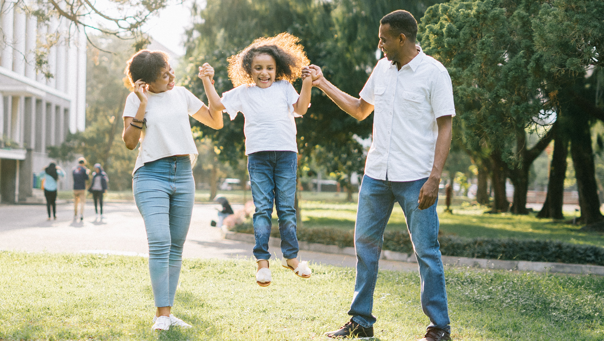 Fostering Stoke-on-Trent homepage background image showing a family playing happily